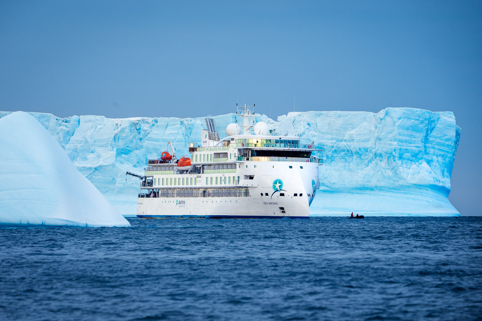 The Greg Mortimer, Gourdin Island, Antarctica, Tyson Mayr The Greg Mortimer, Gourdin Island, Antarctica, Tyson Mayr